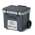 thumbnail image 1 of RTIC Ultra-Light 42 Qt Wheeled Hard-Sided Ice Chest Cooler, Fits 56 Cans, Grey, 1 of 8