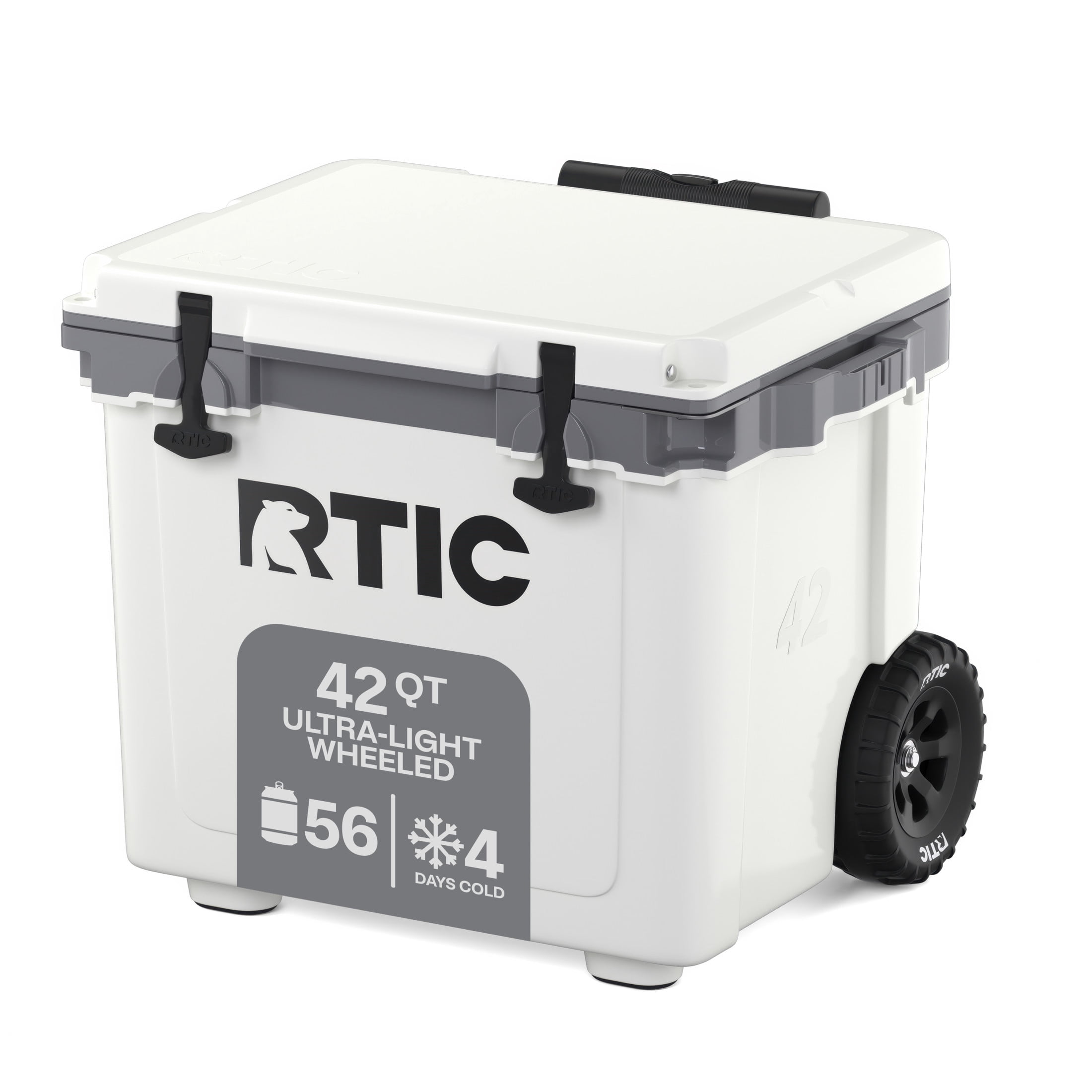 RTIC Ultra-Light 42 Qt Wheeled Hard-Sided Ice Chest Cooler, Fits