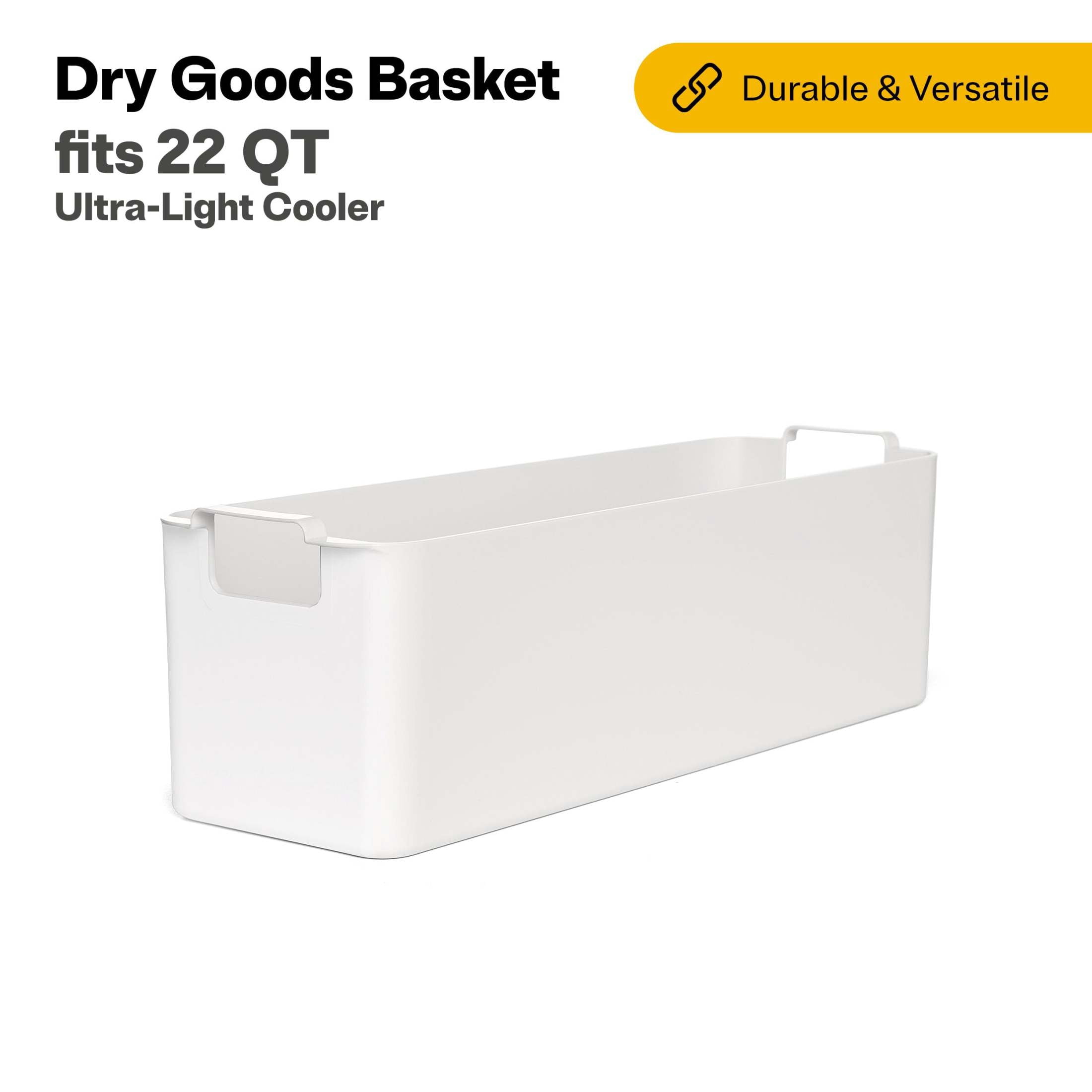RTIC Dry Goods Basket, for 22 QT Ultra-Light Cooler, White