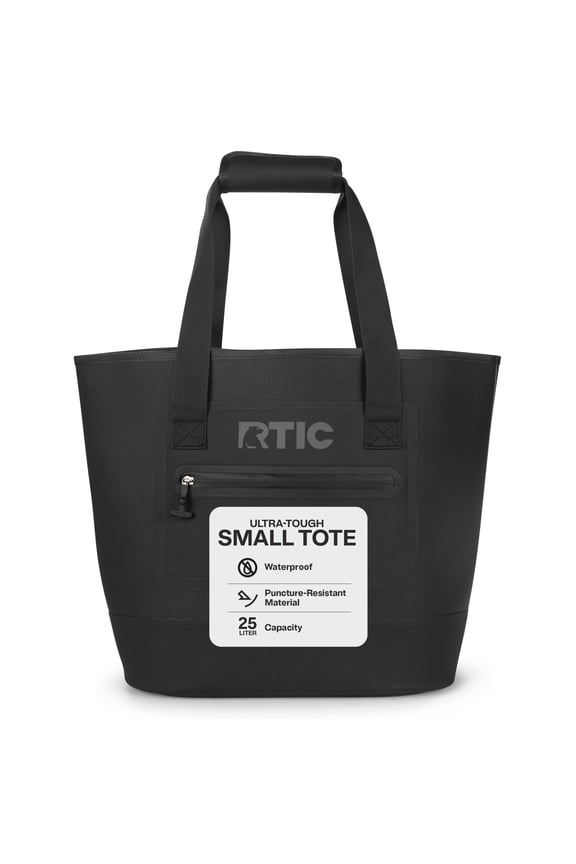 25 Ltr, Ultra-Tough Waterproof Tote Bag, Black