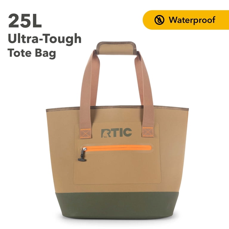 RTIC Ultra-Tough Tote Bag for Adults, Dry Hiking & Camping, 25L