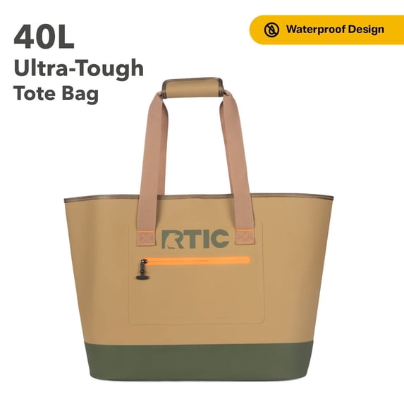 RTIC Ultra-Tough Tote Bag, 40 Ltr Fully Waterproof Bag, Trailblazer