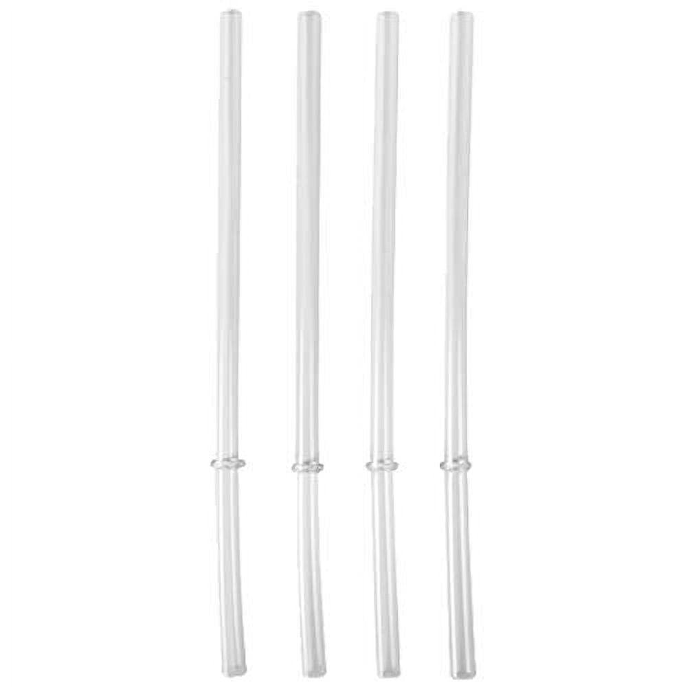 RTIC Wide Mouth Plastic Straws, 4 Pack, 10" Long Clear Drinking Straws