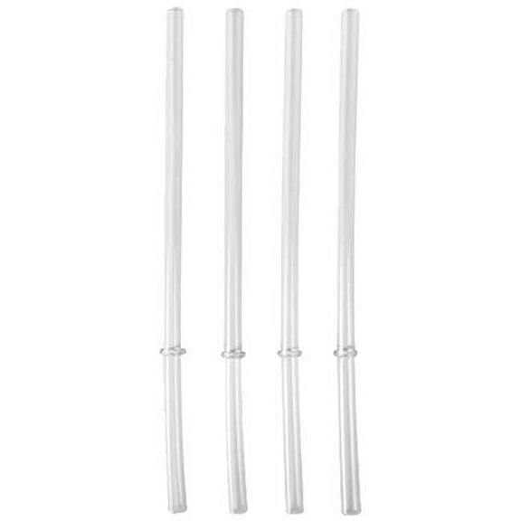 RTIC Wide Mouth Plastic Straws, 4 Pack, 10" Long Clear Drinking Straws, Compatible with RTIC 20 oz & 30 oz Tumblers, BPA Free