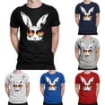 thumbnail image 1 of RTKFRFL Designer Men's Easter T-Shirt Hop Streetwear Short Sleeve Festive Graphic Tee Summer Fashion Holiday Top Soft Breathable Clothing for Men Creative Print Designs S-3XL, 1 of 4