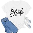 thumbnail image 1 of RTKFRFL Womens Bride Shirt Team Bride Bridesmaid Tshirt Party Tee Top, 1 of 4