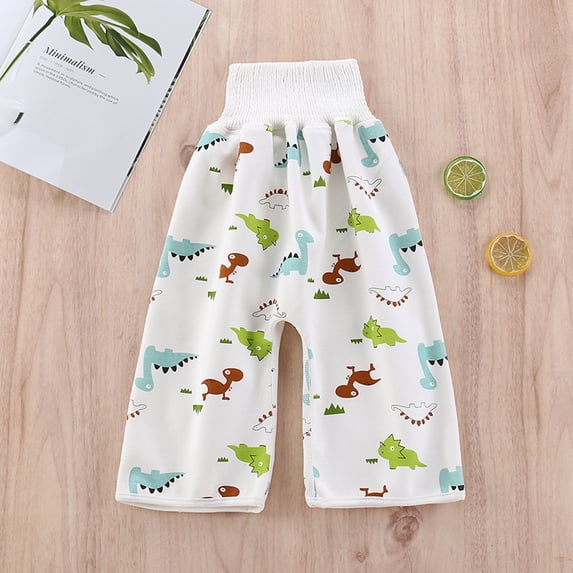 RTKFRFLM Baby High-Waisted Diaper Cover Waterproof 3-in-1 Reusable Training Pants D 4-8 Years