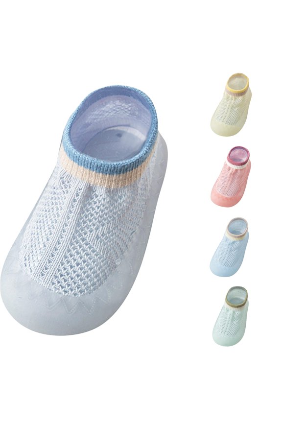 Baby Sock Shoes Summer Breathable Mesh Skid-Resistant Floor Socks Barefoot Walking Shoes For Infants 0-36M