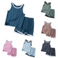 thumbnail image 1 of RTKFRFLM Boys 2 Piece Green Tank Top Matching Shorts Set Kids Summer Outfit, 1 of 4