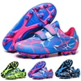 thumbnail image 1 of RTKFRFLM Boys Athletic Football Cleats Non- Performance Soccer Training Shoes Blue 7-8 Years, 1 of 9