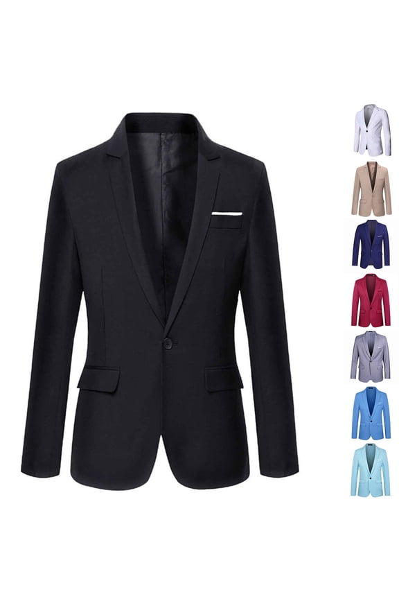 Boys Blazer Jacket, Single Formal Suit Jacket for Kids Special Occasions