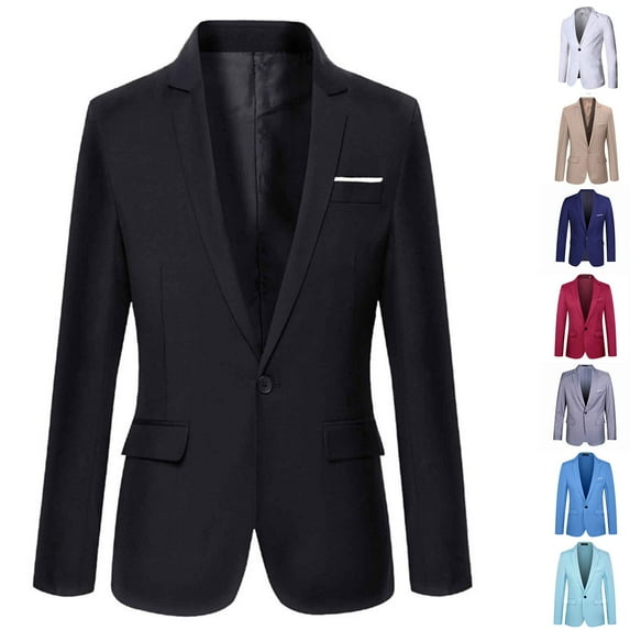 RTKFRFLM Boys Blazer Jacket, Single Formal Suit Jacket for Kids Special Occasions
