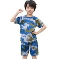 thumbnail image 1 of RTKFRFLM Boys Camo Short Sleeve Outfit Set Toddler Fall Clothes Kids T Shirt And Shorts Casual Playwear Breathable Comfortable Activewear For Daily Wear Clothing Sets,Size 4-5 Years, 1 of 7