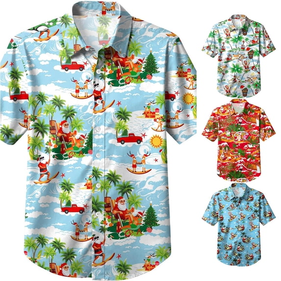 RTKFRFLM Boys Christmas Printed Graphic T-Shirt Short Sleeve Holiday Casual Tee Tops for Kids