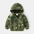 thumbnail image 1 of RTKFRFLM Boys Dinosaur Hoodie Jacket Full Zip Hooded Sweatshirt Dino Print Cute Long Sleeve Outerwear Coat Clothes for Toddler Kids, 1 of 6