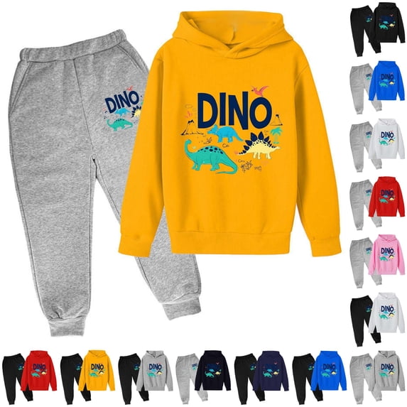 RTKFRFLM Boys Graphic Hoodie Jogger Set 2 Piece Tracksuit Sweatsuit
