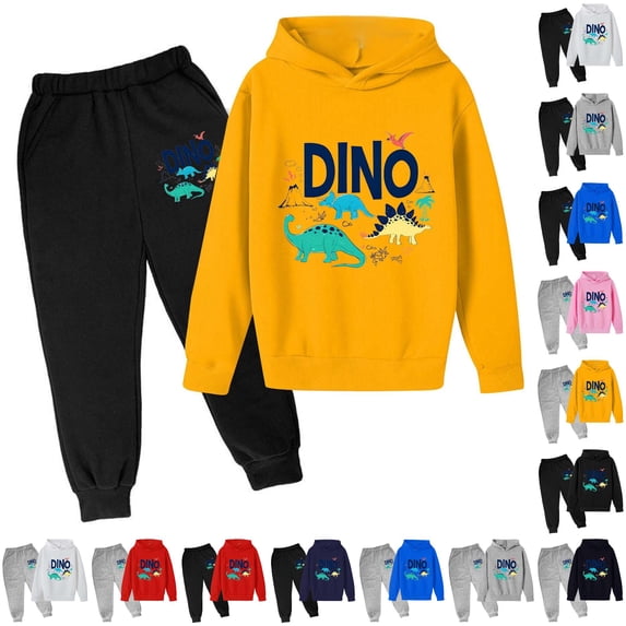 RTKFRFLM Boys Graphic Hoodie Jogger Set 2 Piece Tracksuit Sweatsuit