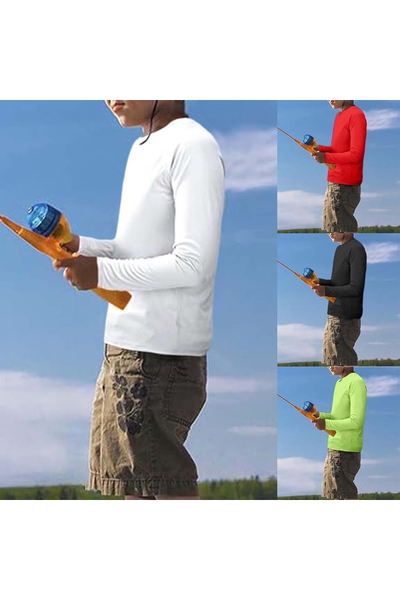 Boys' Long Sleeve Compression Top Thin Crewneck Tight Base Layer for Kids Breathable Athletic Undershirt for Basketball Training & Fitness Youth Performance Sports Gear Size 6-16