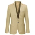 thumbnail image 1 of RTKFRFLM Boys Red Dress Blazer Slim Fit Gentleman Formal Suit Jacket Red 12-13 Years, 1 of 2