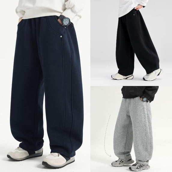 RTKFRFLM Boys Solid Athletic Sweatpants Lined Active Jogger Pants Comfy Gym Running Track Trousers for Kids Teens 4-15 Years
