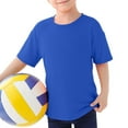 thumbnail image 1 of RTKFRFLM Boys Yellow Graphic T-Shirt Short Sleeve Casual Fashionable Cotton Tee Yellow 7-8 Years, 1 of 2