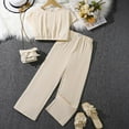thumbnail image 1 of RTKFRFLM Girls 2-Piece Set Summer Short Sleeve Graphic Top and High Waist Loose Fit Long Pants Trendy Casual Stylish Outfits and Playwear for Big Girls and Teenagers Clothing, 1 of 5