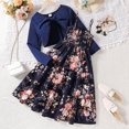 thumbnail image 1 of RTKFRFLM Girls 2-Piece Summer Dress Set Floral Print Camisole Sundress with Long Sleeve Cardigan Overlay Elegant Fashionable Outfits for Big Girls and Ages 8-12 Years, 1 of 4