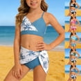 thumbnail image 1 of RTKFRFLM Girls Cute Beach Swimsuit 2-Piece UV Sun Protection Bathing Suit for Toddler & Big Kids Summer Pool Wear, 1 of 4