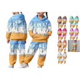 thumbnail image 1 of RTKFRFLM Girls Fashionable 2 Piece Hoodie and Joggers Set Graphic Pullover Hooded Top and Sweatpants Tracksuit for Big Kids School Sports Activewear Orange 8-9 Years, 1 of 8
