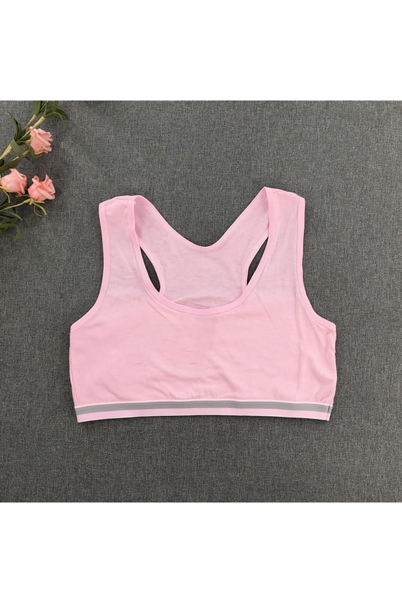 Girls First Bra, Soft Racerback Training Bra for Kids and Preteens