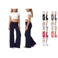 thumbnail image 1 of RTKFRFLM Girls Flare Yoga Pants Foldover Waist Wide Leg Relaxed Fit Joggers Grey 13-14 Years, 1 of 7