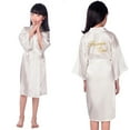 thumbnail image 1 of RTKFRFLM Girls Kids Kimono Robe 3/4 Sleeve Floral Embroidered Lightweight Wedding Pageant Flower Girl Cover Up Robe, 1 of 3