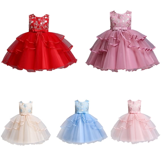RTKFRFLM Girls Lace Princess Tutu Dress Kids Mesh Puffy Gown for and Party Toddler Elegant Formal Special Occasion Celebration Dress Fancy Role Play for Ages 2-10 Years