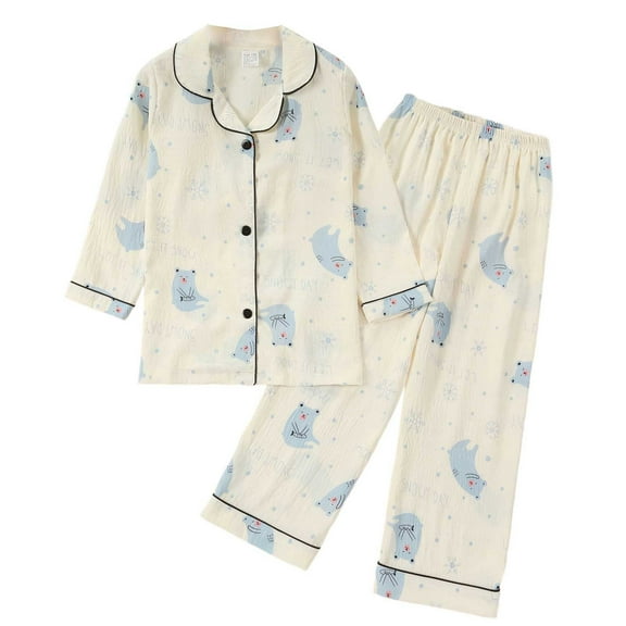 RTKFRFLM Girls Pajamas Pajama Sets Long Sleeve Cartoon Prints Tops T Shirt Pants Casual Outfits Loungewear Pjs Sleepwear Loungewear,Size 4 Years-5 Years