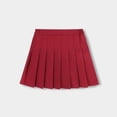 thumbnail image 1 of RTKFRFLM Girls Pleated School Skirt Academic Style School Uniform Skort with Safety Shorts Red 17-18 Years, 1 of 6