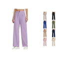 thumbnail image 1 of RTKFRFLM Girls School Uniform Pants Classic Straight Leg Daily Trousers Beige 13-14 Years, 1 of 7