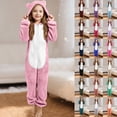 thumbnail image 1 of RTKFRFLM Girls Soft Onesie Warm Winter Sleepwear Romper for Youth Light Blue 11-12 Years, 1 of 6