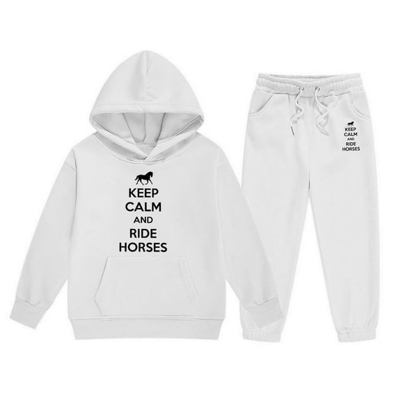 RTKFRFLM Girls Winter Outfits 2 Piece Hoodie And Jogger Set Casual Letter Print Pullover With Pants Comfortable Toddler Teen Outfit Clothing Sets,Size 3-4 Years