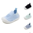 thumbnail image 1 of RTKFRFLM Infant Breathable Mesh Sneakers Lightweight Non-Slip Athletic Sport Shoes Beige 6-12 Months, 1 of 8