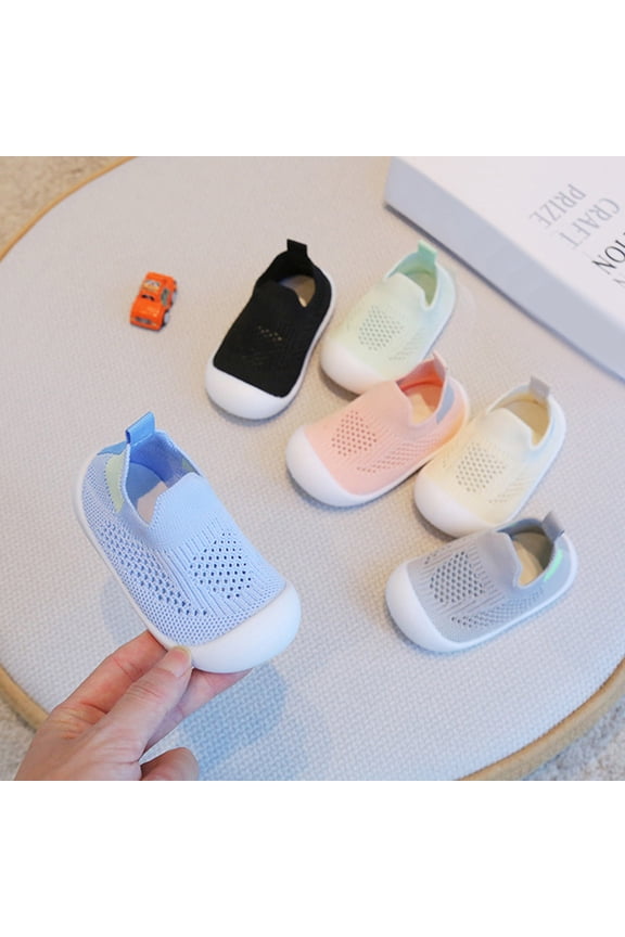 Infant Breathable Mesh Sneakers Lightweight Non-Slip Athletic Sport Shoes Beige 6-12 Months