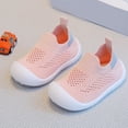thumbnail image 1 of RTKFRFLM Infant Mesh Sneakers Breathable Non-Slip Soft Sole First Walker Shoes Black 12-18 Months, 1 of 7