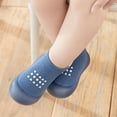 thumbnail image 1 of RTKFRFLM Infant Non-Slip Indoor Walking Socks Gripper Sole First Walker Sock Shoes Blue 7-12Months, 1 of 7