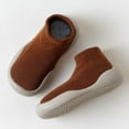 thumbnail image 1 of RTKFRFLM Infant Non-Slip Sock Shoes Soft Rubber Sole Indoor First Walker Shoes Brown 6-12 Months, 1 of 3