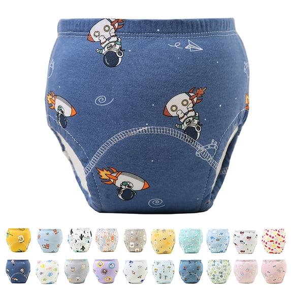 RTKFRFLM Infant Potty Training Underwear Washable Absorbent Cotton Learning Pants J 12-24 Months