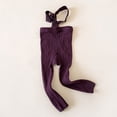 thumbnail image 1 of RTKFRFLM Infant Ribbed Suspender Leggings Vertical Striped High Waist Footless Tights Black S, 1 of 3