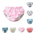 thumbnail image 1 of RTKFRFLM Waterproof Swim Diaper Ruffle Trim Leakproof Reusable Swim Pants Light Gray 4-5 Years, 1 of 3