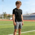 thumbnail image 1 of RTKFRFLM Kids Athletic Compression Shirt Long Sleeve Performance Base Layer White 11-13 Years, 1 of 3