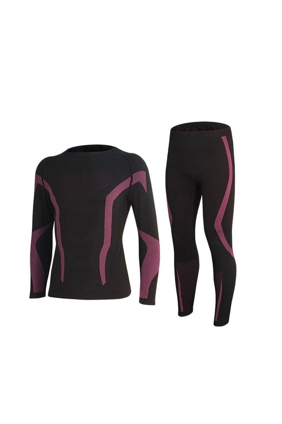 Kids Boys Girls Thermal Underwear Set Long Sleeve Quick Dry Compression Baselayer Ski Running Cycling 6-12Y