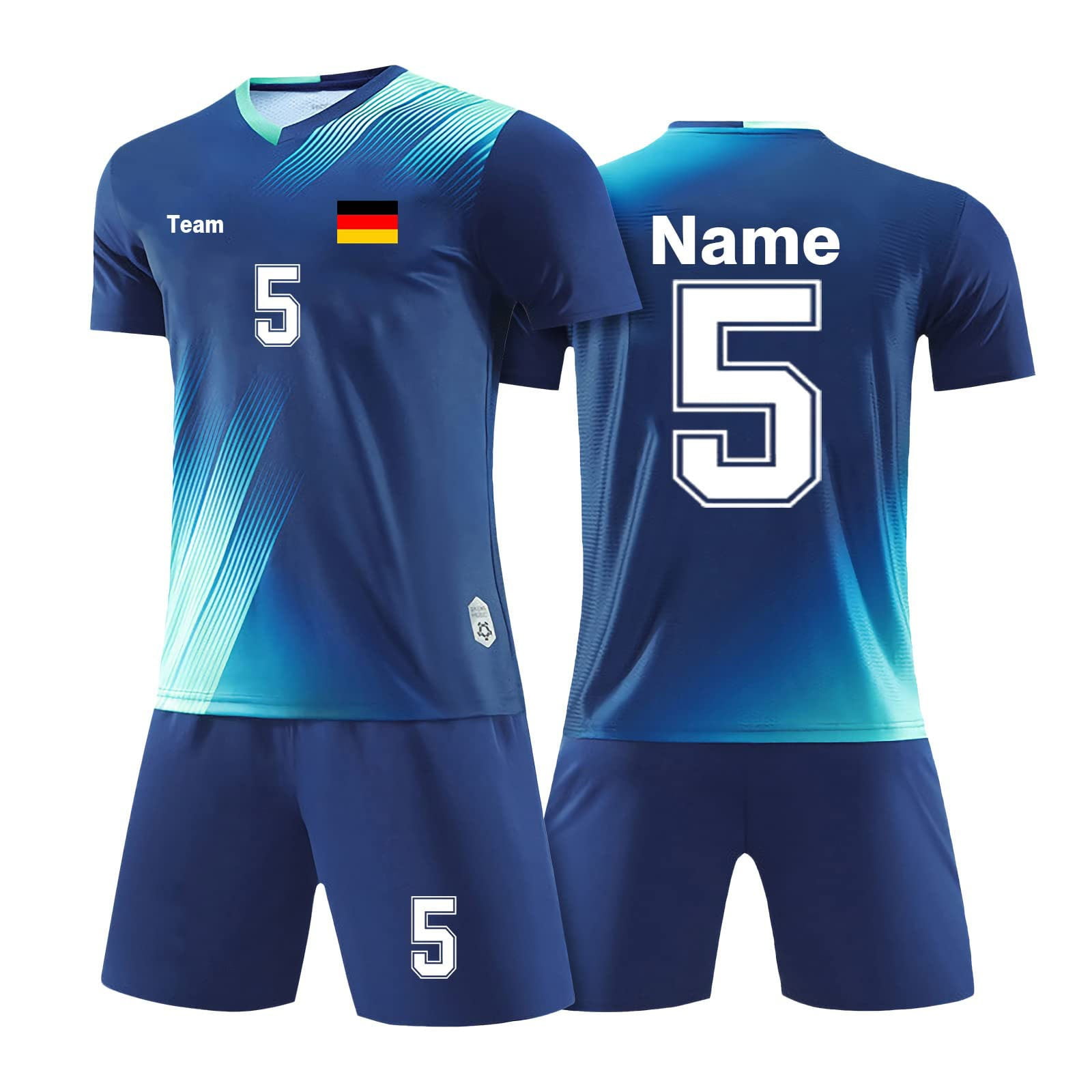 FOOTBALL MELT SUMMER SHORTS SET - BLACK