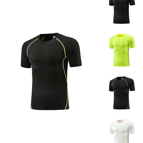 RTKFRFLM Kids Compression Tights Professional Athletic Base Layer Leggings Black 13-15 Years